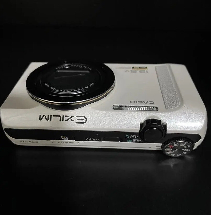 CASIO Exilim EX-ZR200 White Superb | eBay