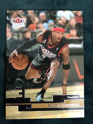 Allen Iverson 2002-03 Fleer Ultra #82 Philadelphia 76ers HOF The