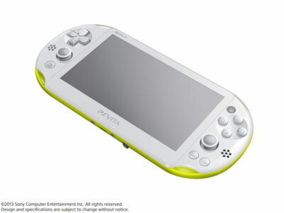 USED PS Playstation vita Wi-Fi model LIME GREEN WHITE PCH-2000