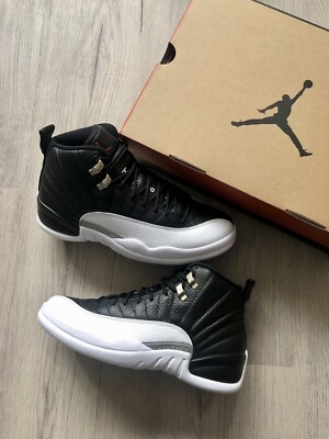 Size 8 - Jordan 12 Retro Playoff Colorway Black/White Deadstock