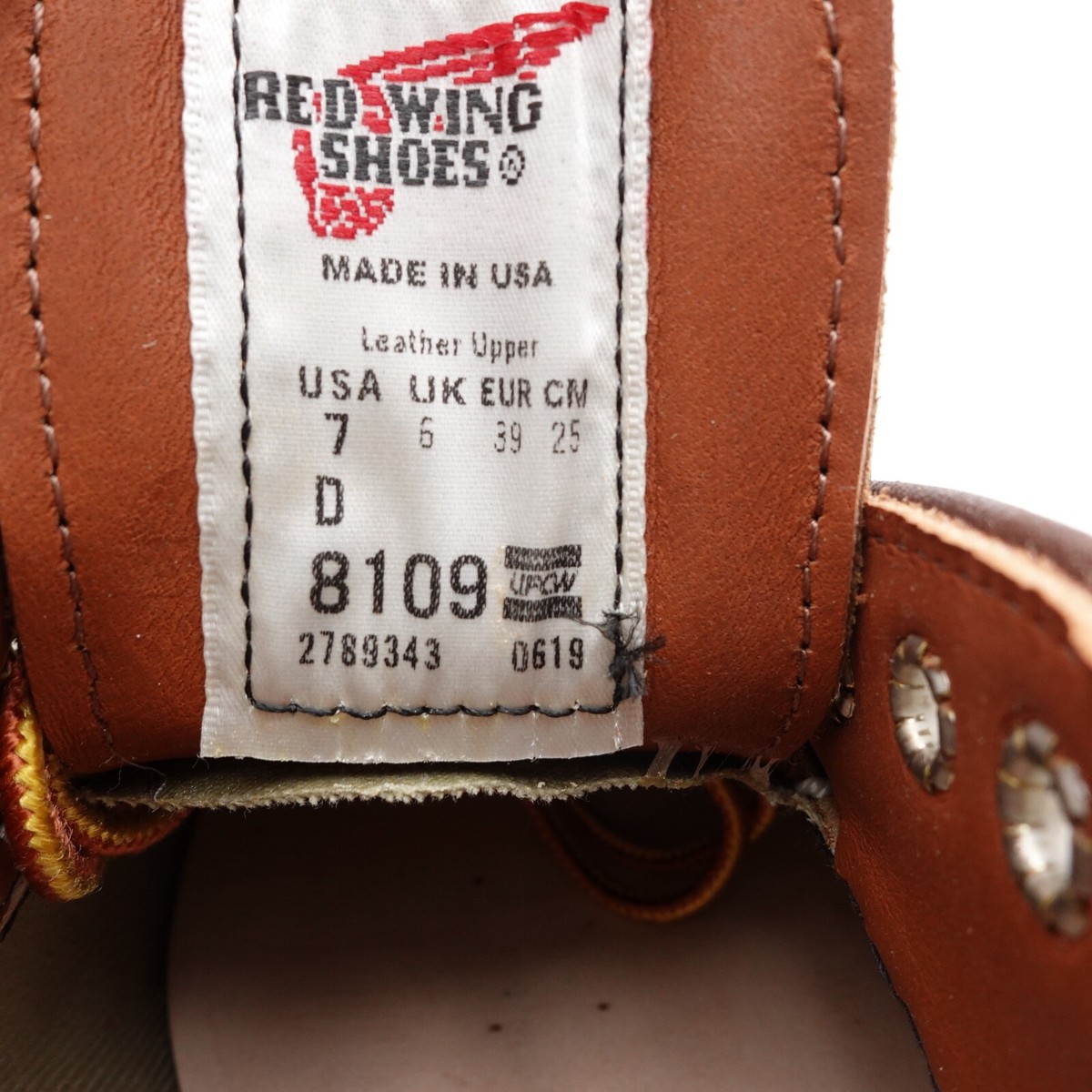 Red Wing 8109 Moc Toe Oxford Shoes Mahogany Size 7 Men's / 8.5