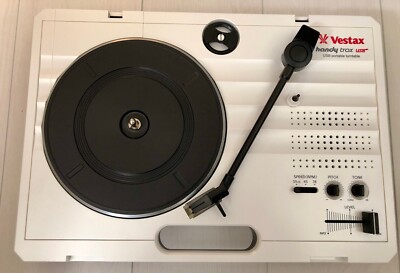Vestax Handy Trax Turntable White model Analog Portable Record