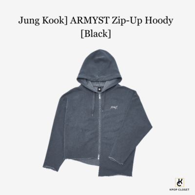 BTS JUNG KOOK ARMYST ZIP-UP HOODY 黒 L