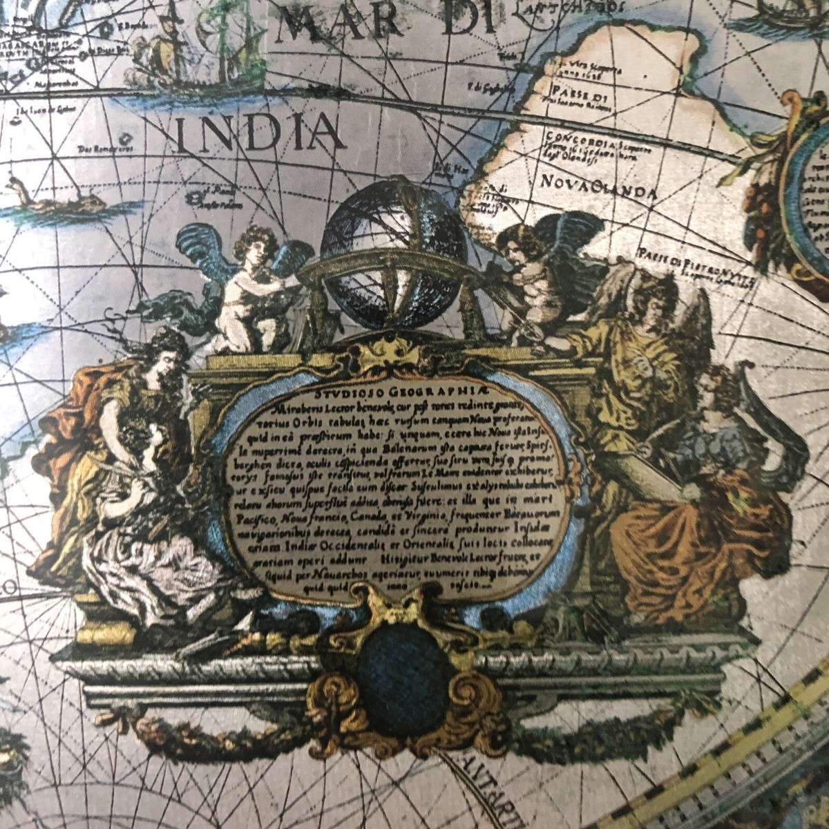 blaeu wall map picture in frame 55 x 42 cm | eBay