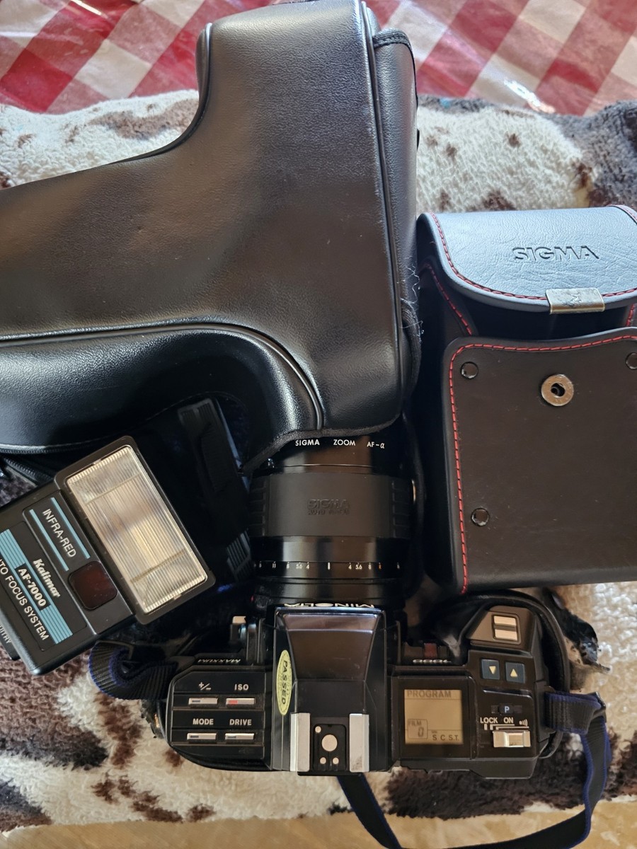 Minolta Camera 7000 Maxxus With Sigma Auto Focus And Kalimar Af