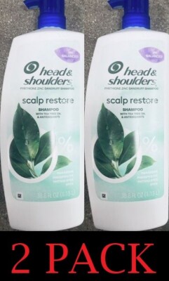 2x Head & Shoulders ANTI DANDRUFF Scalp restore Shampoo 38.8 oz