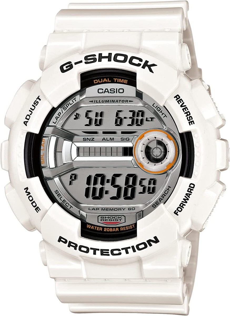 CASIO G-SHOCK Big Case L-SPEC Fashion Street White Watch GD-110-7