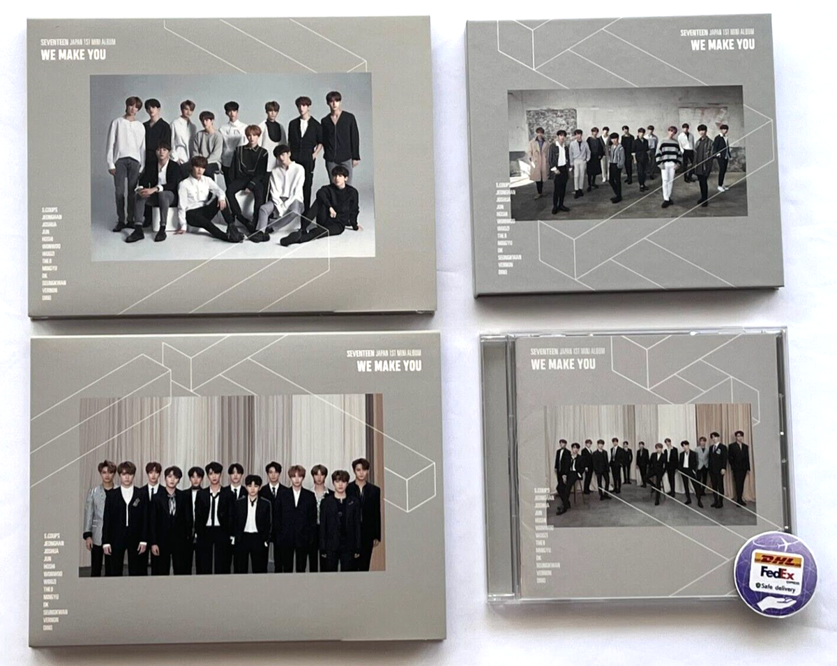 SEVENTEEN WE MAKE YOU 4 type set JAPAN 1st mini album A B Carat