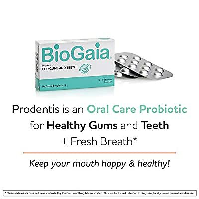 BioGaia Prodentis Mint 30 Lozenges Dental Probiotic for Men Women
