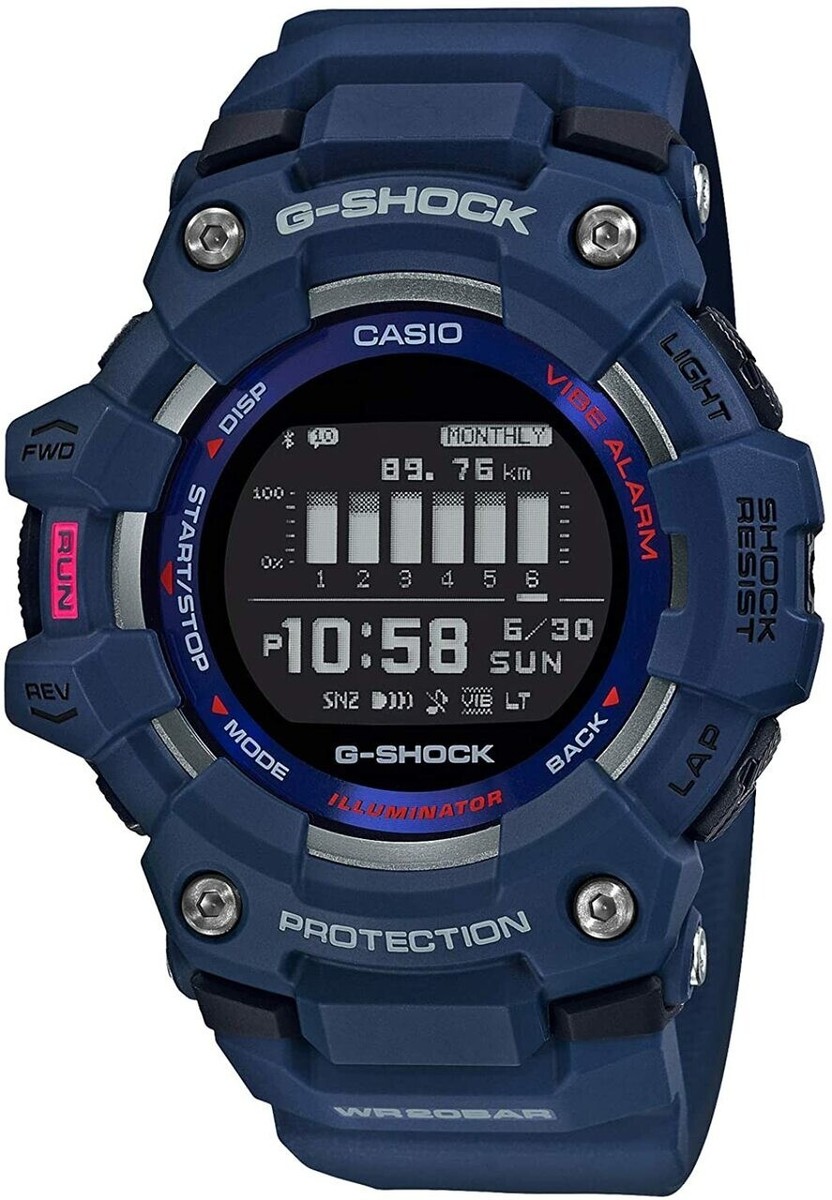 Casio G-Shock GBD100-2 Blue G-Squad Bluetooth Mobile Link Fitness