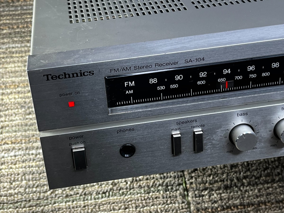 Technics Model SA-104 FM/AM Stereo Receiver Untested For Parts or