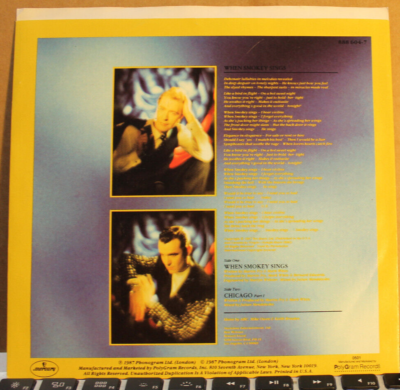 ABC---WHEN SMOKEY SINGS (1987) | eBay