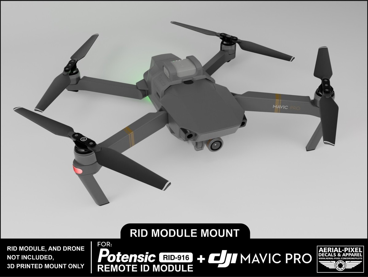 DJI Mavic Pro and Pro Platinum Potensic RID-916 Remote ID Module