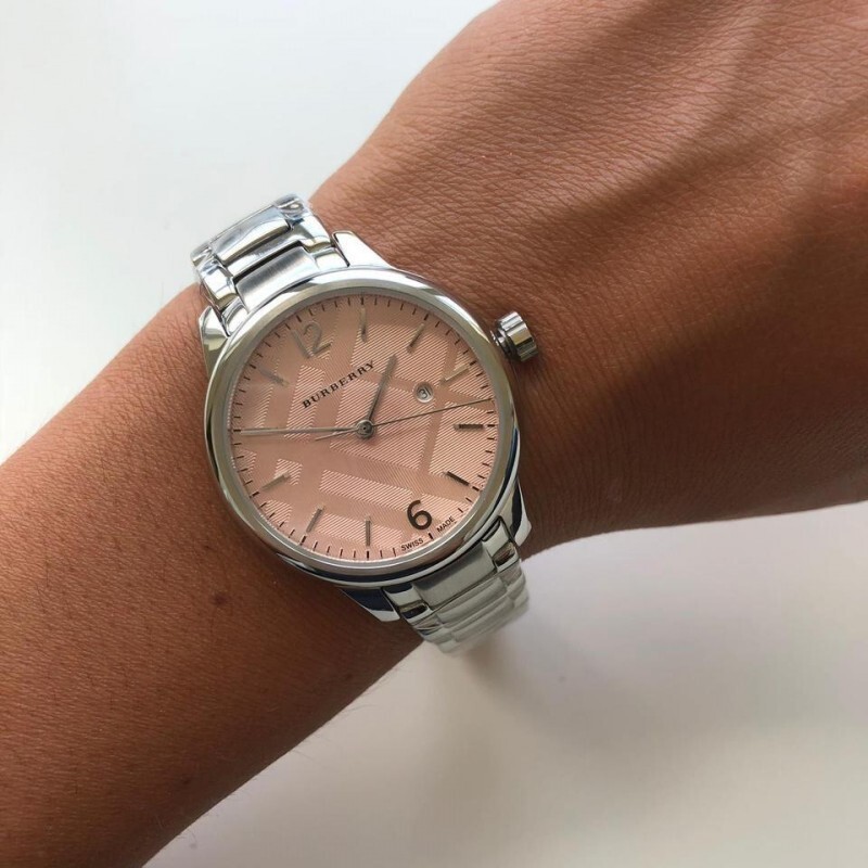 Burberry watch BU10111 Ladies Pink Dial 32mm | eBay