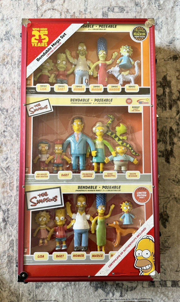 The Simpsons 25th Anniversary Mega Bendable Set Limited Edition of