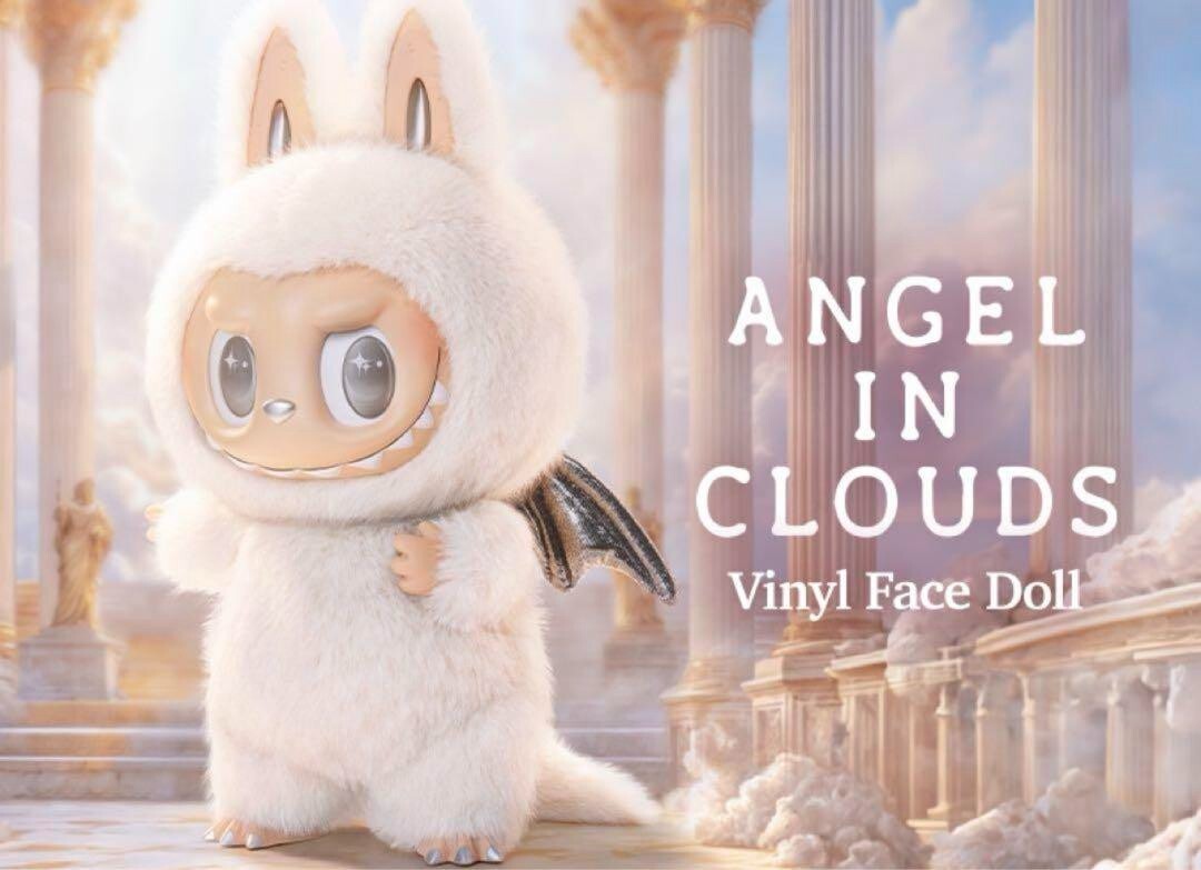 Pop Mart The Monsters Angel In Clouds Vinyl Face Doll Plush