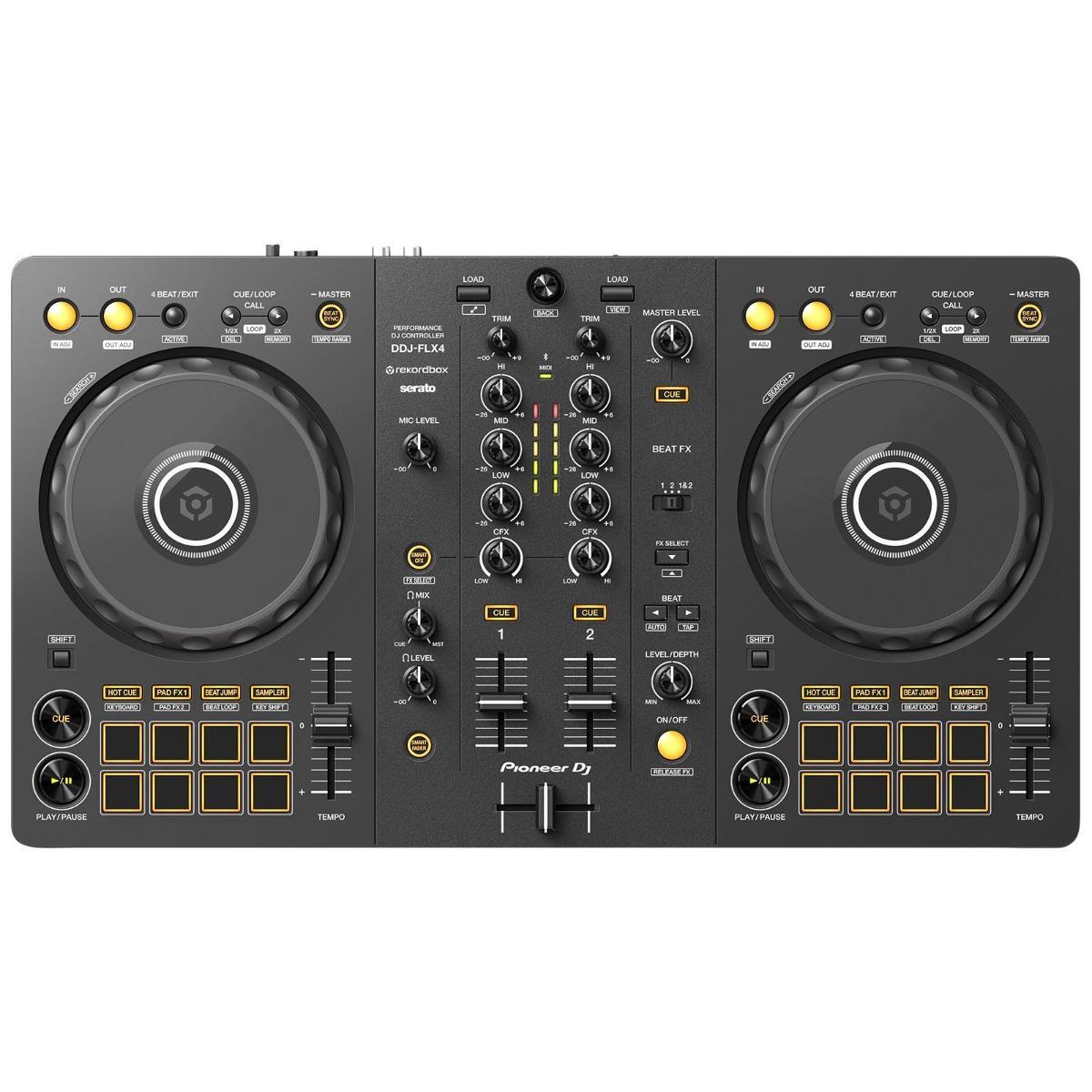 Pioneer DDJ-FLX4 2-Channel Serato Lite Rekordbox Software DJ