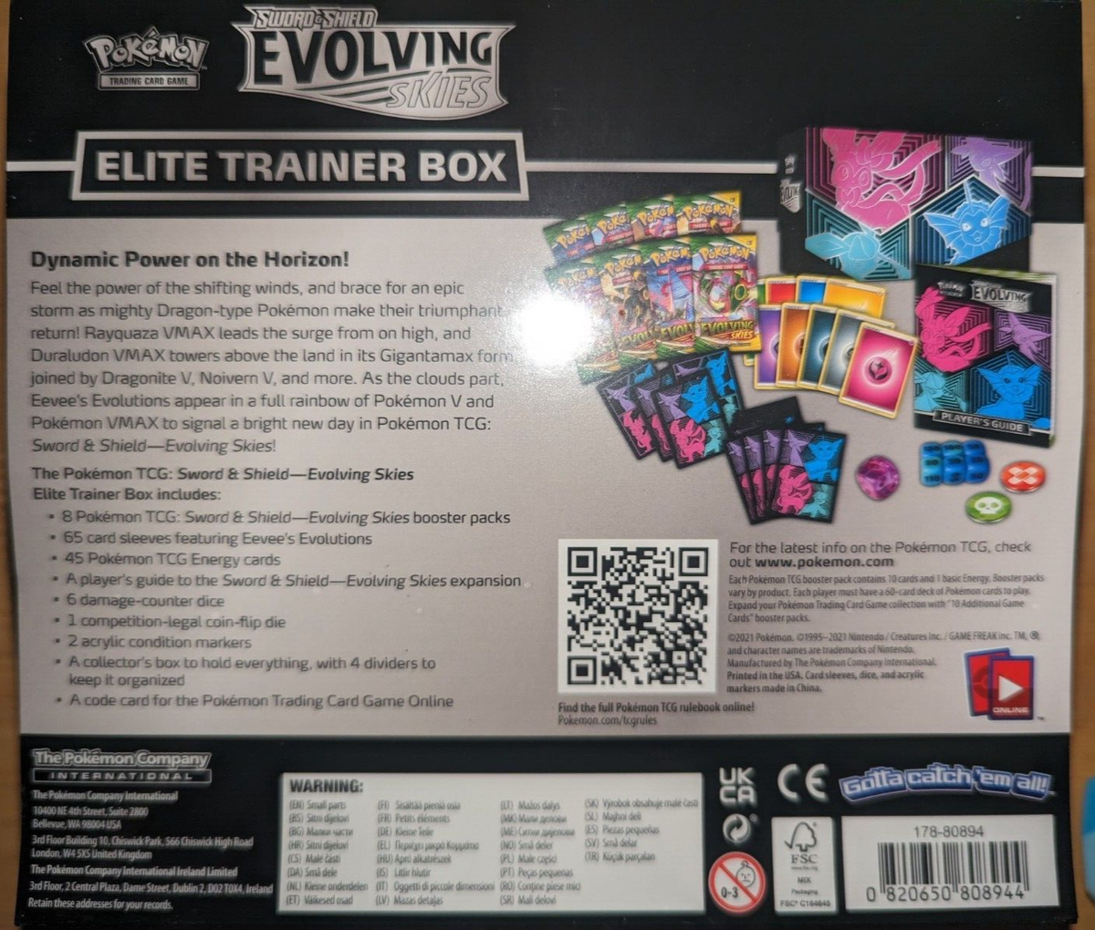 Pokemon TCG Evolving Skies Elite Trainer Box ETB |BRAND NEW