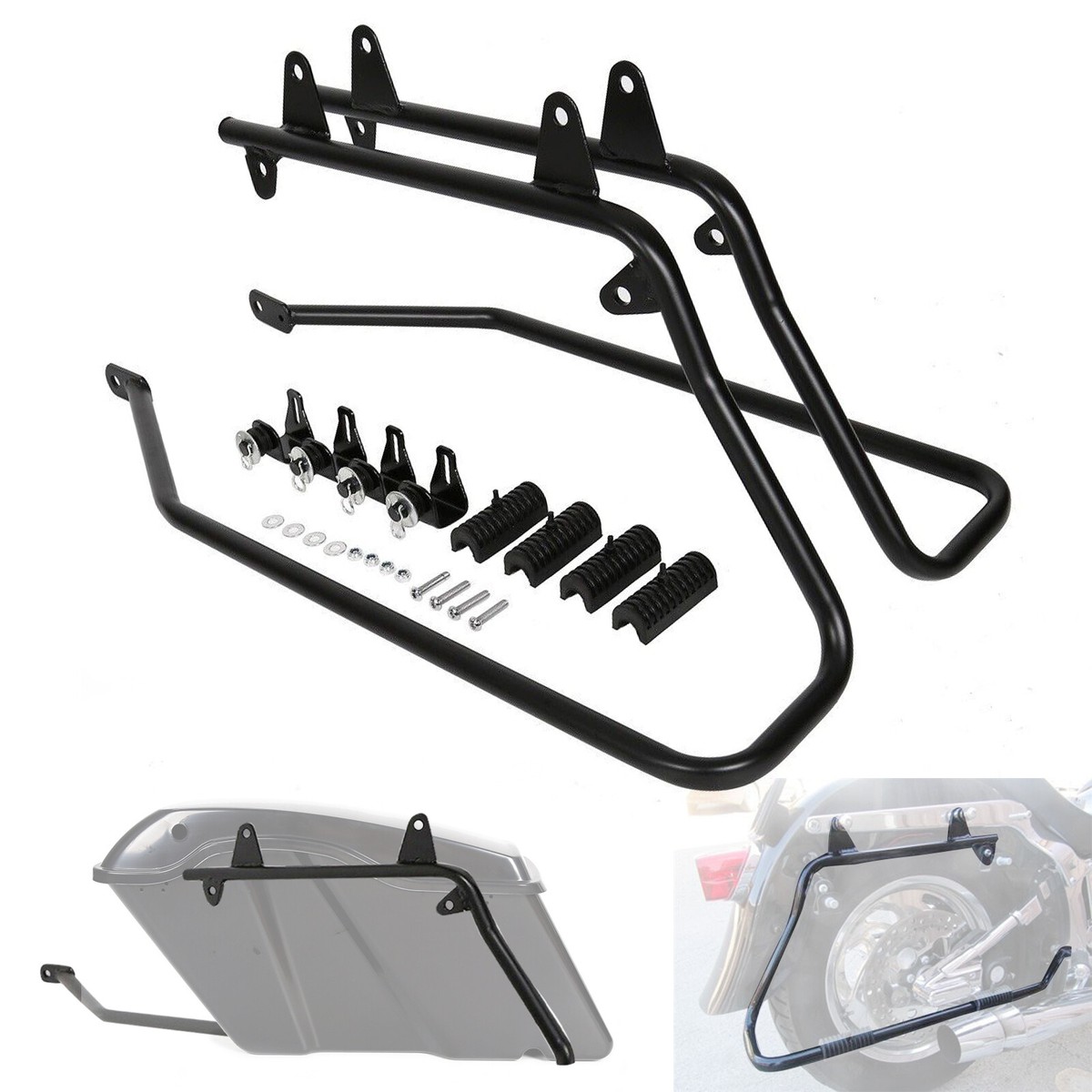 1984-2017 2016 Harley Softail Fatboy Hard Saddlebags Conversion