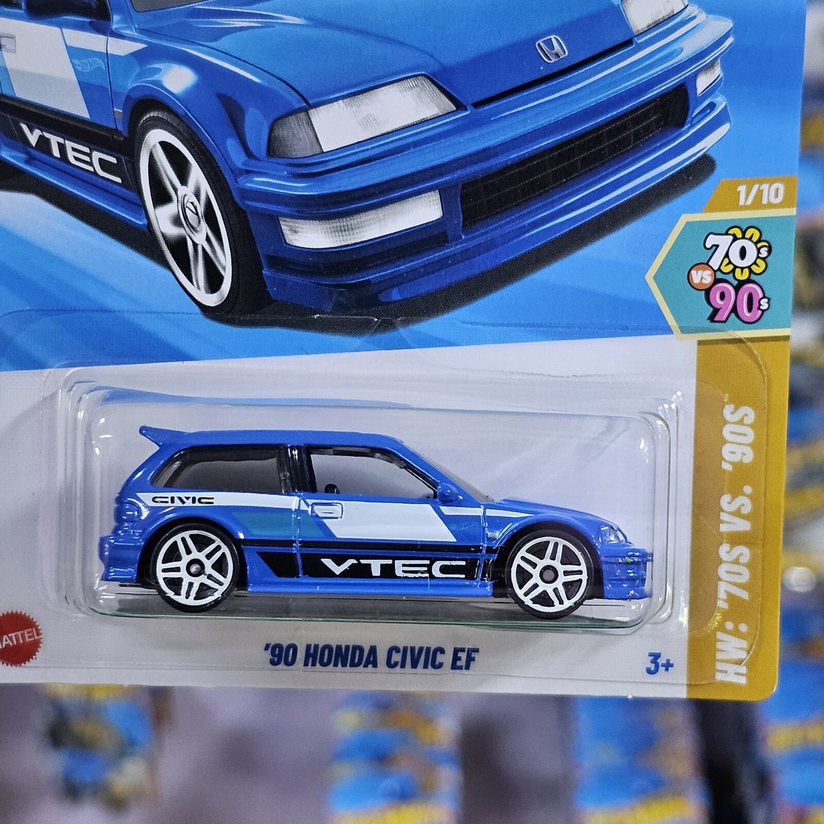 2025 HOT WHEELS '90 HONDA CIVIC EF BLUE Series HW '70S Vs '90S | eBay