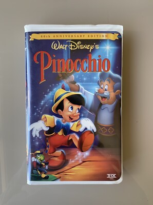 Walt Disney's PINOCCHIO 60th Anniversary Edition VHS #18679 With