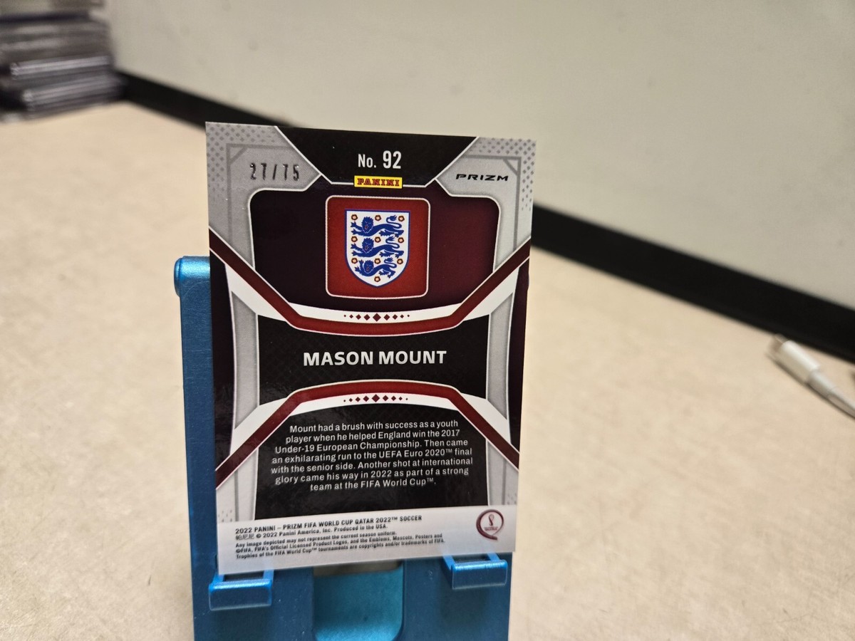 2022 Panini Prizm World Cup Qatar Blue Mojo Prizm /75 Mason Mount