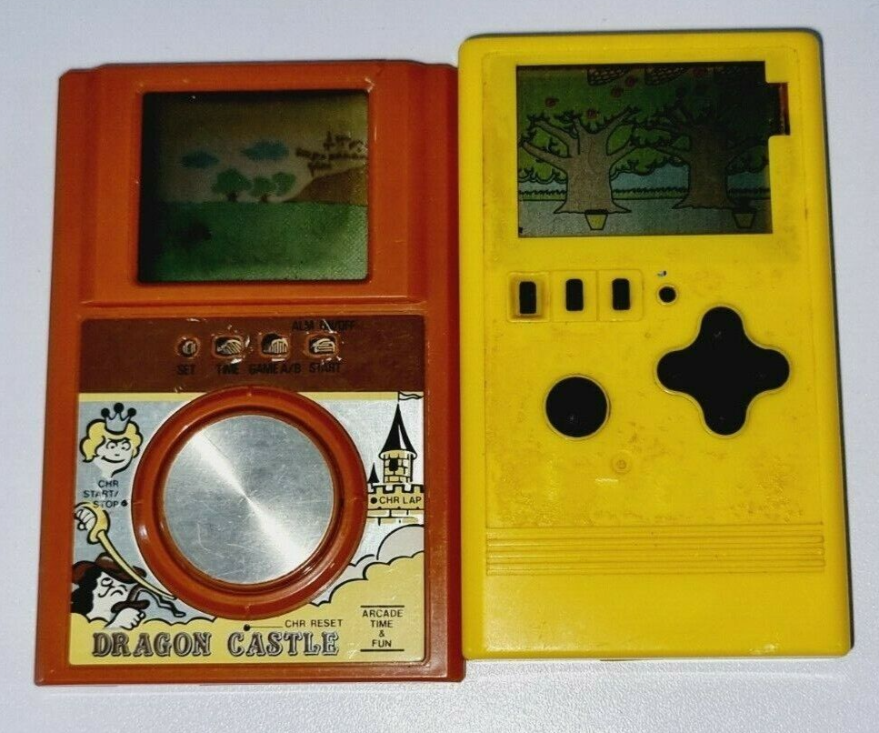 CASIO CRAZY BEE CG-85 GAME WATCH & ARCADE TIME FUN DRAGON CASTLE