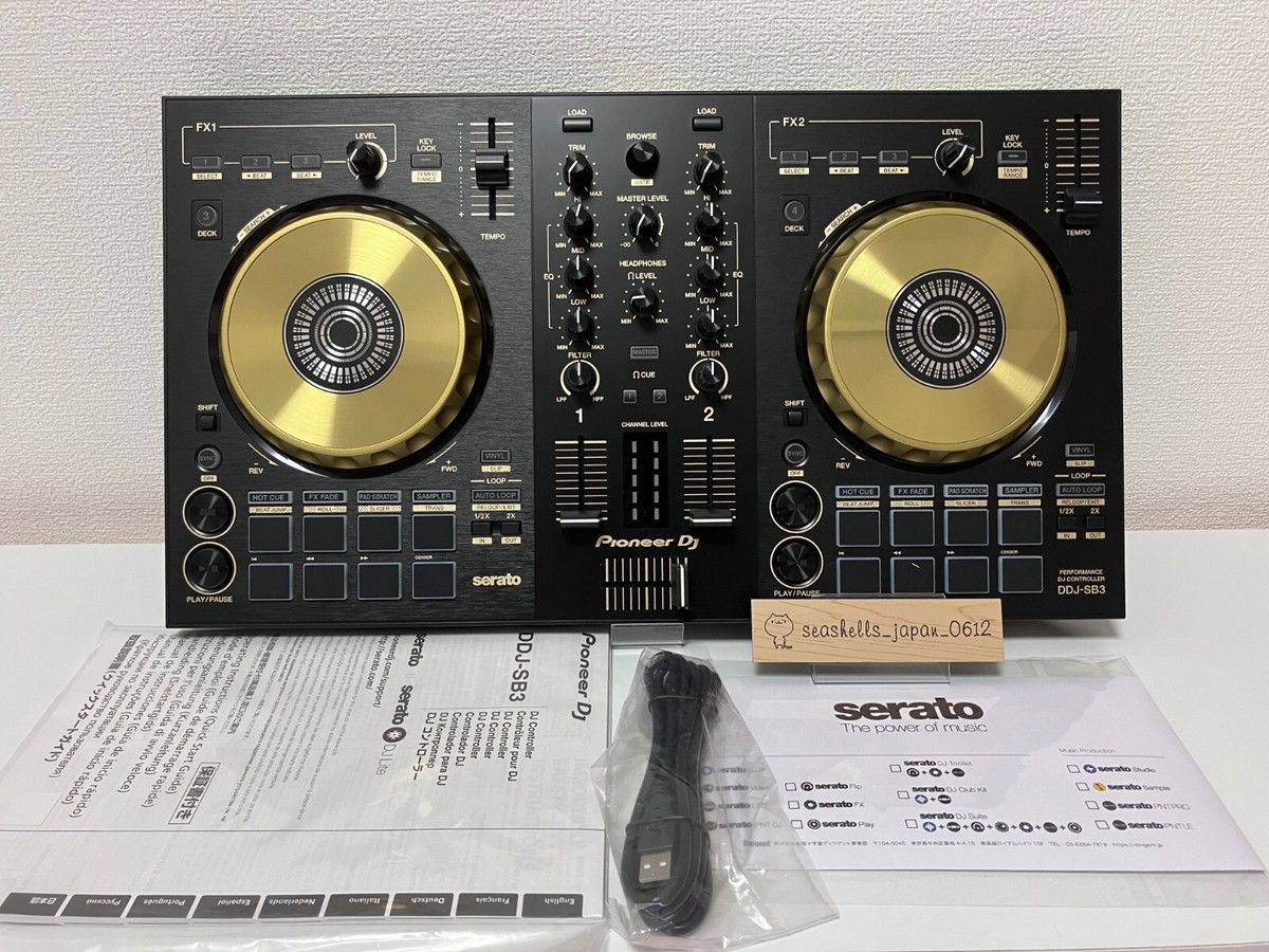 Pioneer DDJ-SB3 DJ Controller Gold 2019 Limited DDJ-SB3-N Used W