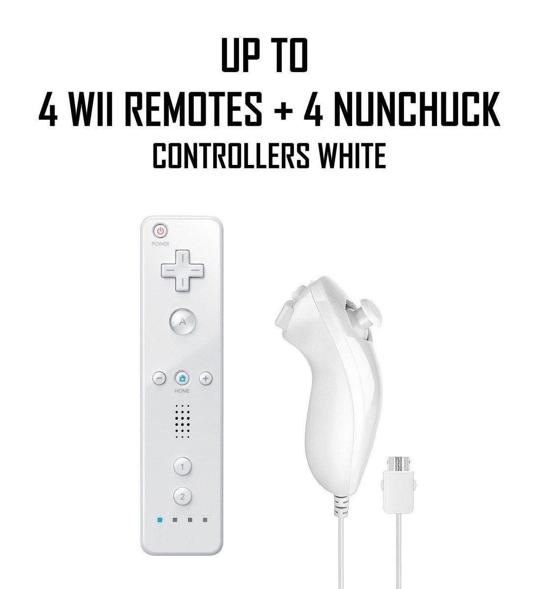 Nintendo Wii Game Console + Pick 1-4 Remotes, Wii Sports, Mario