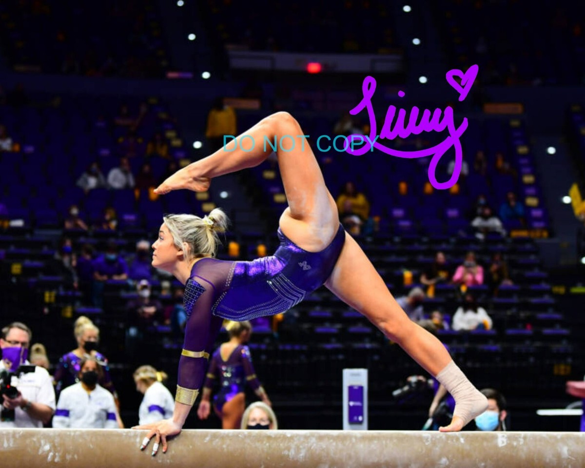Olivia Livvy Dunne signed 8x10 Photo REPRINT Gymnastics Model HOT