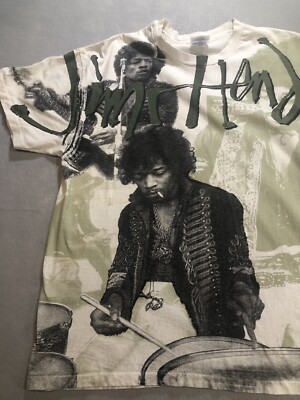 True Vintage 1994 Jimi Hendrix All Over Print Single Stitch T