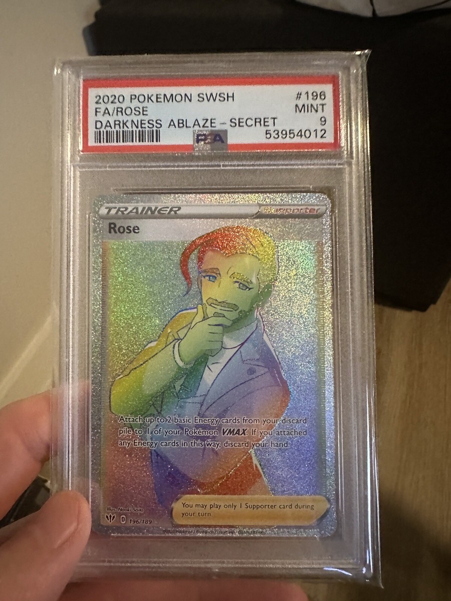 Pokemon Rose 196/189 Darkness Ablaze Rainbow Rare PSA 9 | eBay
