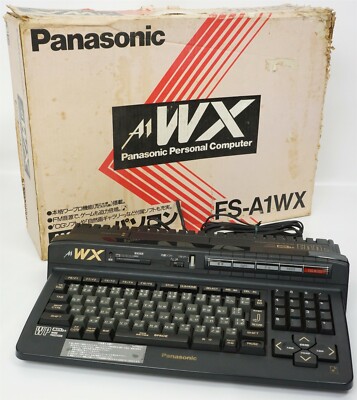 MSX2+ FS-A1WX Personal Computer Boxed Panasonic Tested Ref