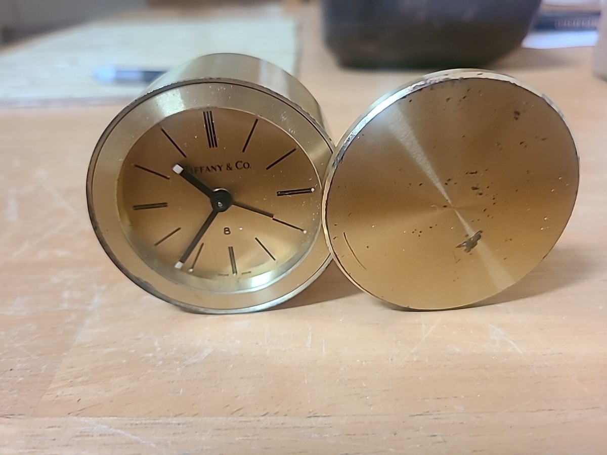 Vintage Tiffany & Co Swiss Made #8 Manual Wind Alarm & Clock