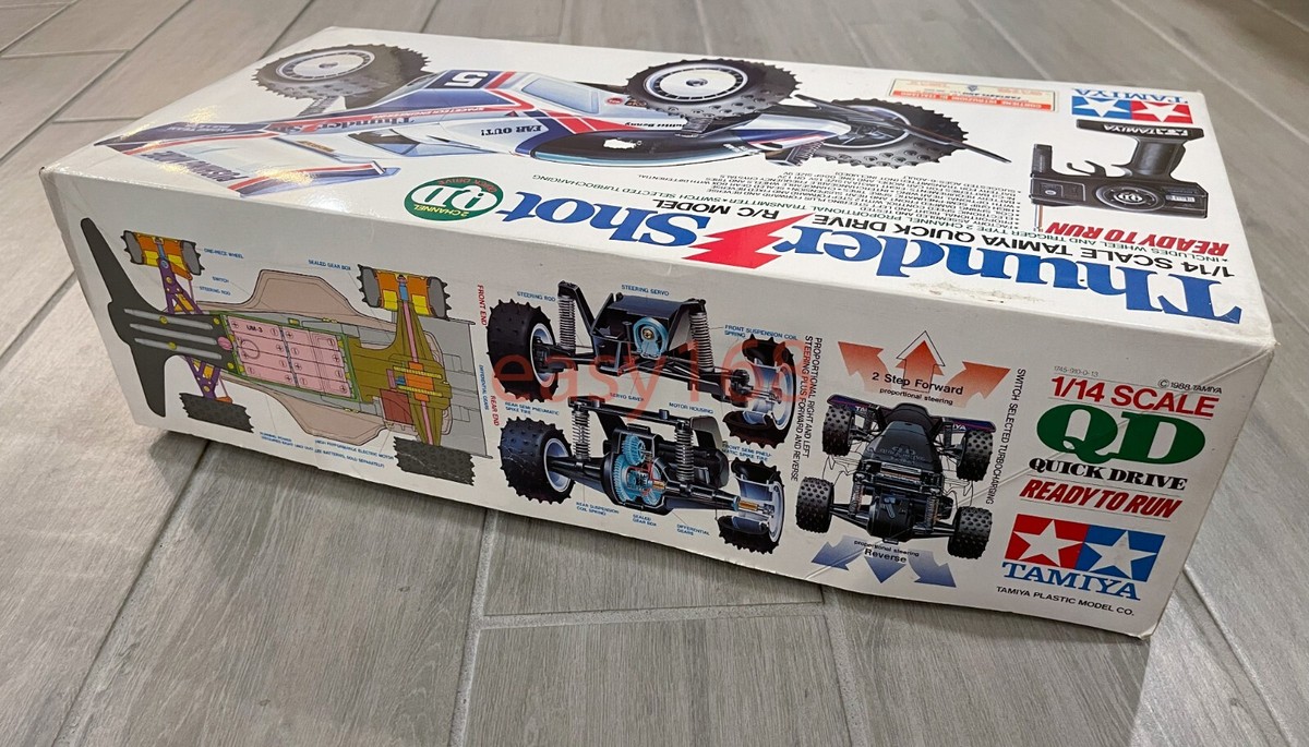 New TAMIYA 1/14 RC THUNDER SHOT VINTAGE RARE 1988 QD Quick Drive