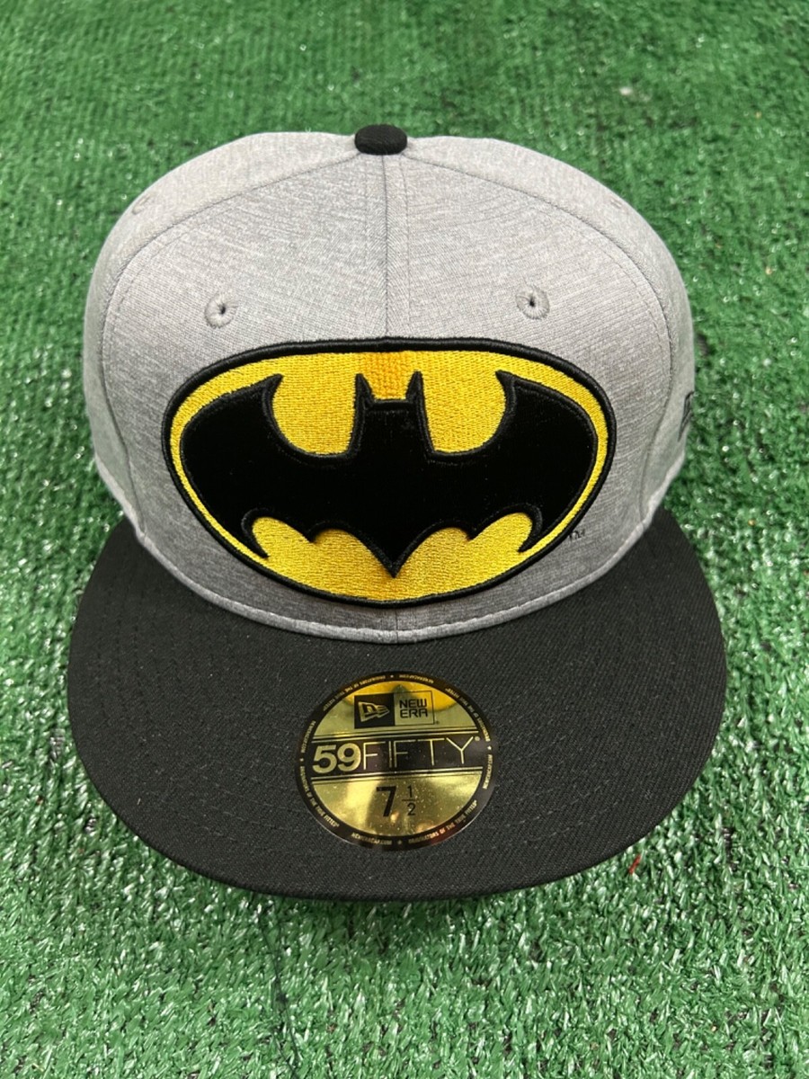 New Era x DC Comics Batman Classic 59Fifty Sz 7 1/2 NOS Grey Black
