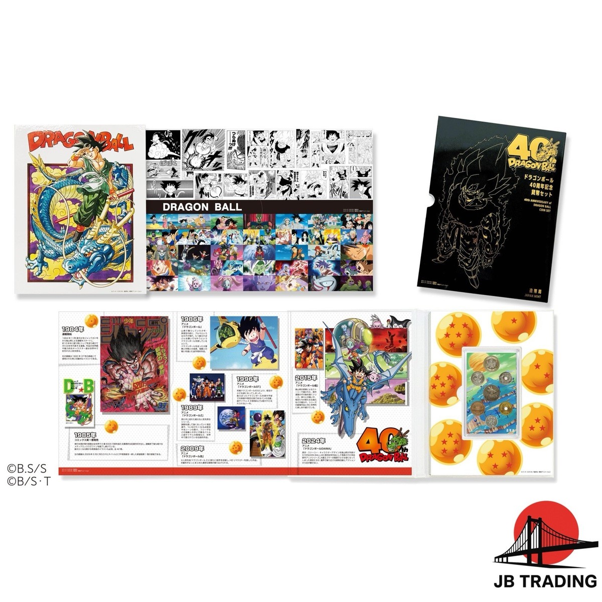 JAPAN Dragon Ball 40th Anniversary Coin Set 2025 Medal Bronze Mint