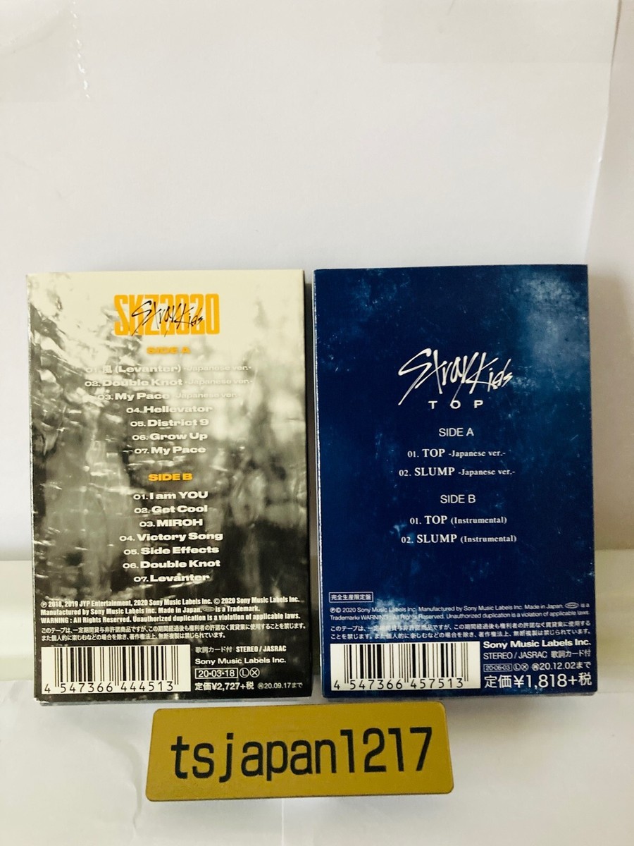 Stray Kids SKZ2020 & TOP Cassette Tape Japanese Ver. 2 Types Set