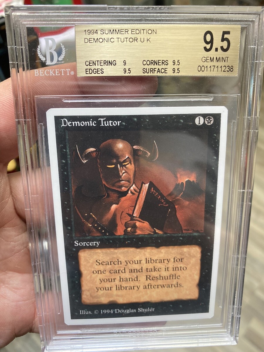 BGS 9.5 Demonic Tutor Summer Edition Ultra Rare | eBay