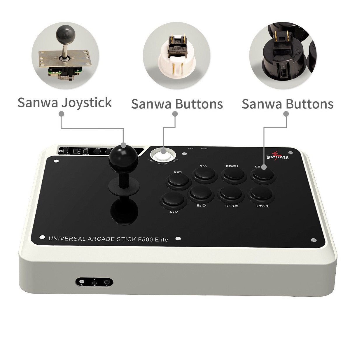 Mayflash F500 Elite Universal Arcade Stick USB With Sanwa Buttons