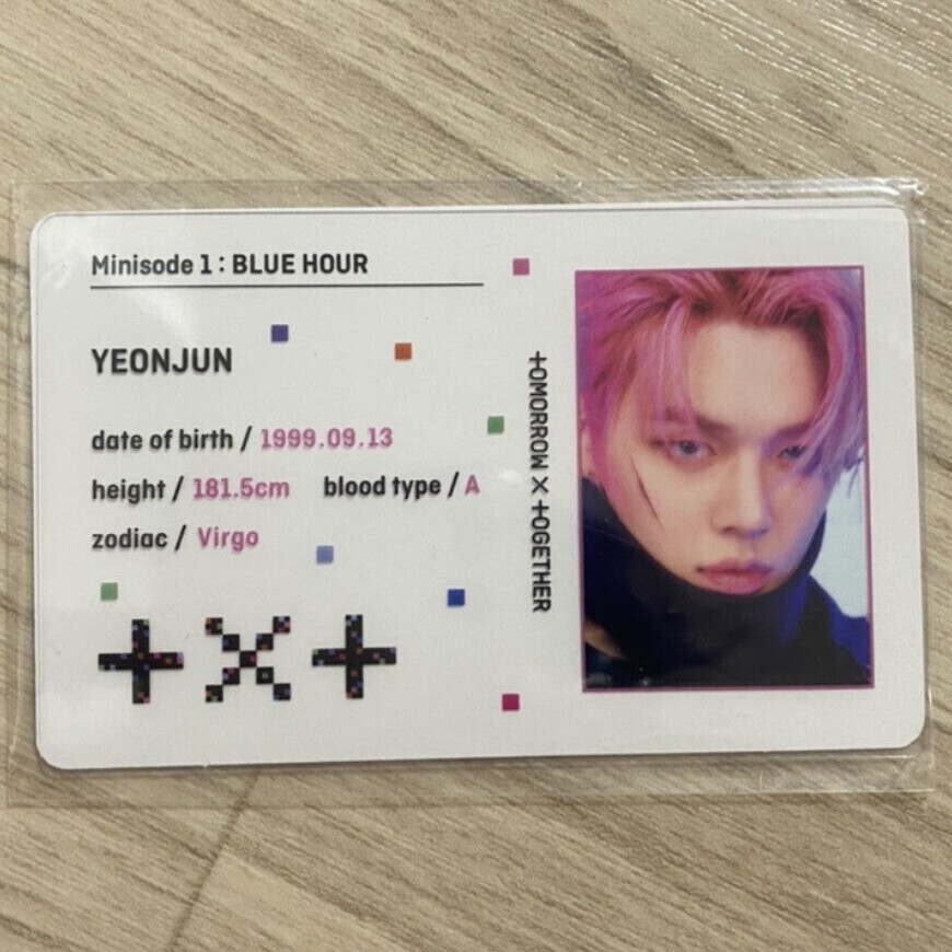 TXT Yeonjun Minisode 1 : Blue Hour VR version Official Photocard