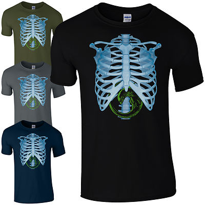 Alien Body X-Ray T-Shirt - Xenomorph Baby XRay Covenant Fan Sci-Fi