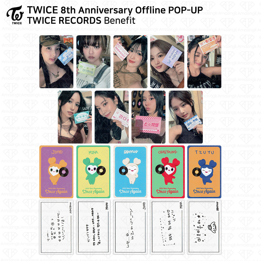 TWICE 8th Anniversary Offline POP UP TWICE RECORDS Benefit