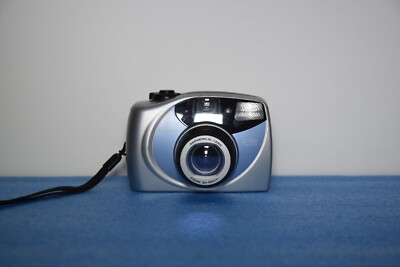 Ginfax Z-80 Film Camera Aspherical Lens 30-50mm zoom silver-Blue