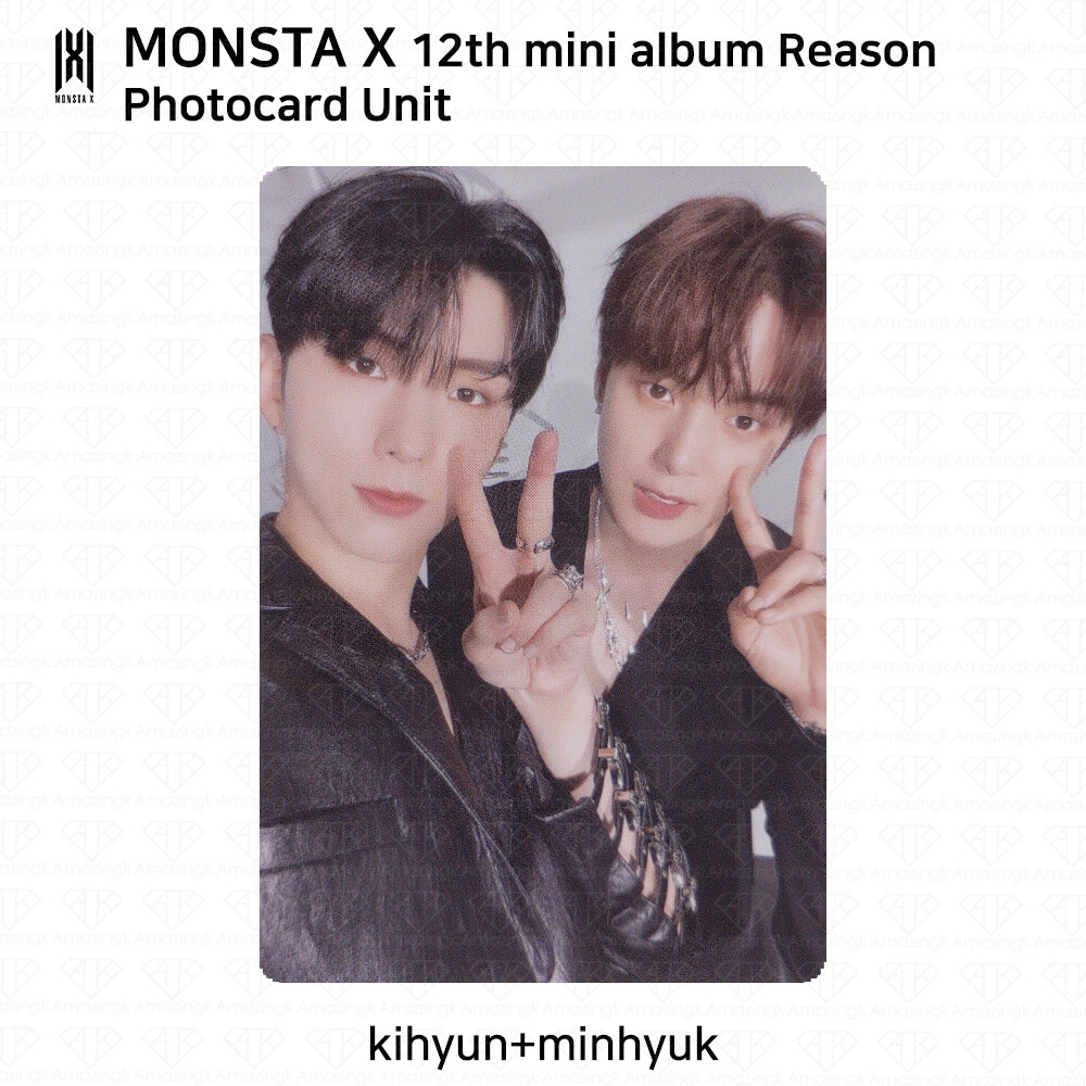 Monsta X 12th Mini Album Reason Official Photocard Each Member