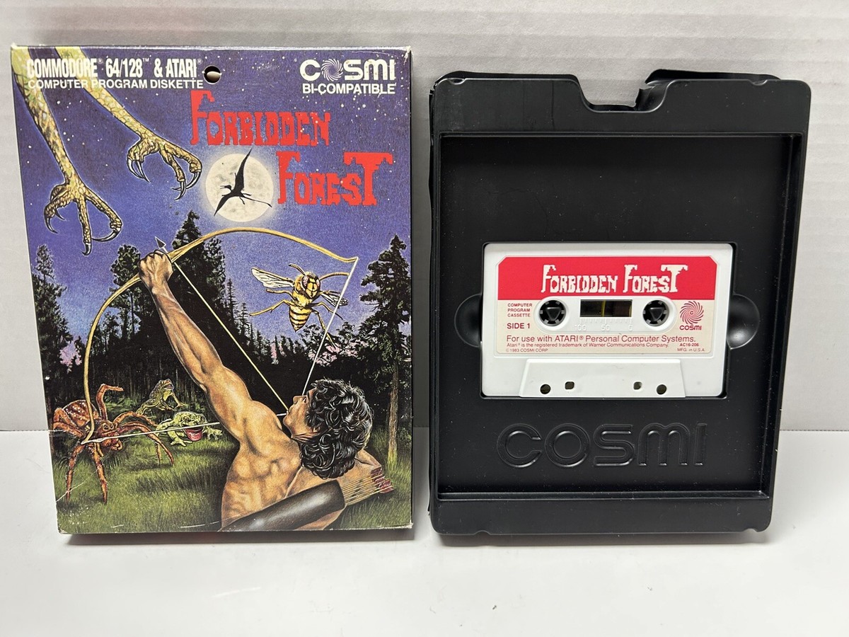 Cosmi Forbidden Forest (Commodore 64/C64, 1983) Cassette Version