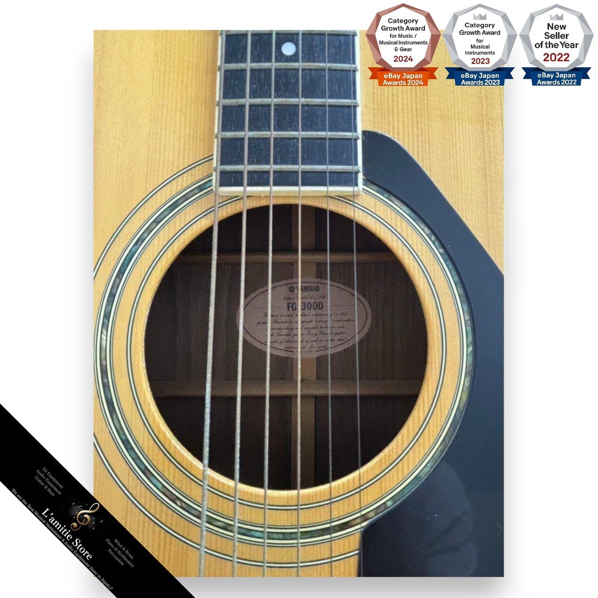 Yamaha FG-300D Acoustic Guitar Japan FG300D Musical Instrument