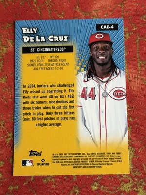 2025 Topps Chrome Elly De La Cruz All-Etch #CAE-4 Cincinnati Reds