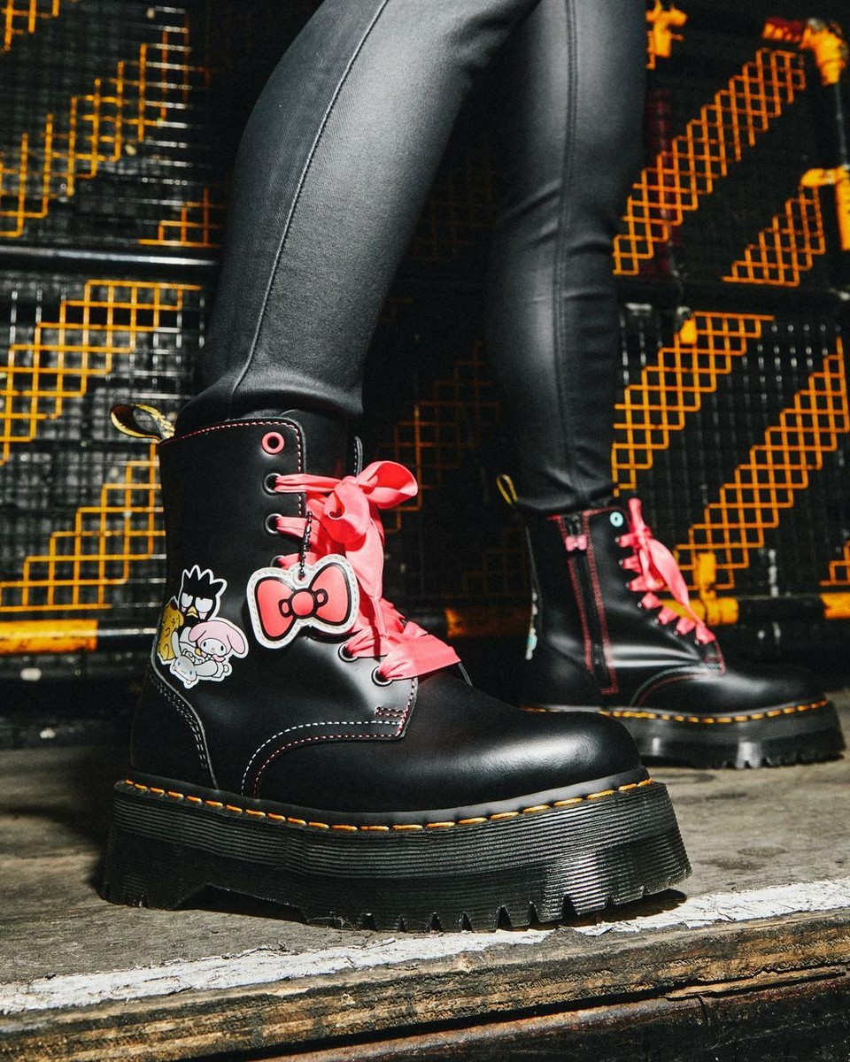 Dr. Martens X Jadon Hello Kitty & Friends Leather Platform Shoes