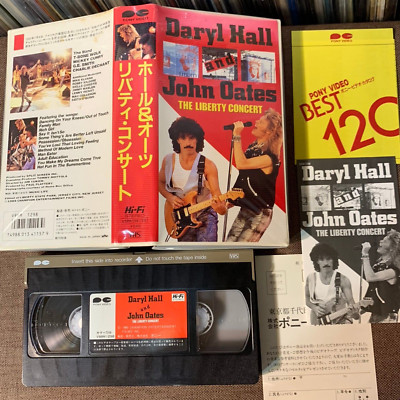 DARYL HALL & JOHN OATES The Liberty Concert JAPAN VHS VIDEO